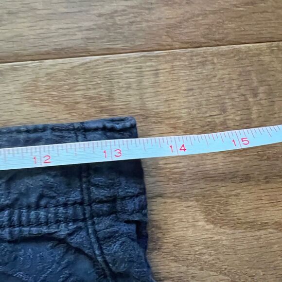 Pilcro Anthropologie Jeans Size 27 High-Rise Skinny Dark Gray Floral Textured - Picture 8 of 10